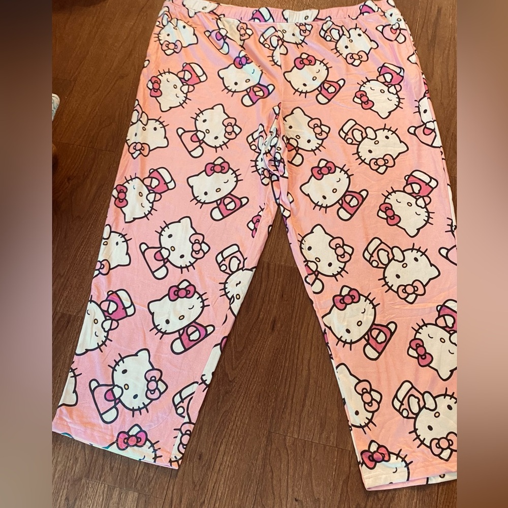 Pajama Bottoms Hello Kitty print NWOT
